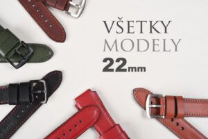 Kožené remienky na hodinky 22 mm