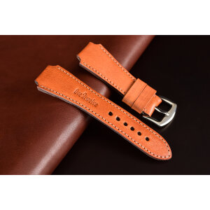 Remienok pre Apple Watch 1–10 a SE (38/40/41 mm) | Hunter, muflón- céder, béžové prešívanie, ručne vyrobený.